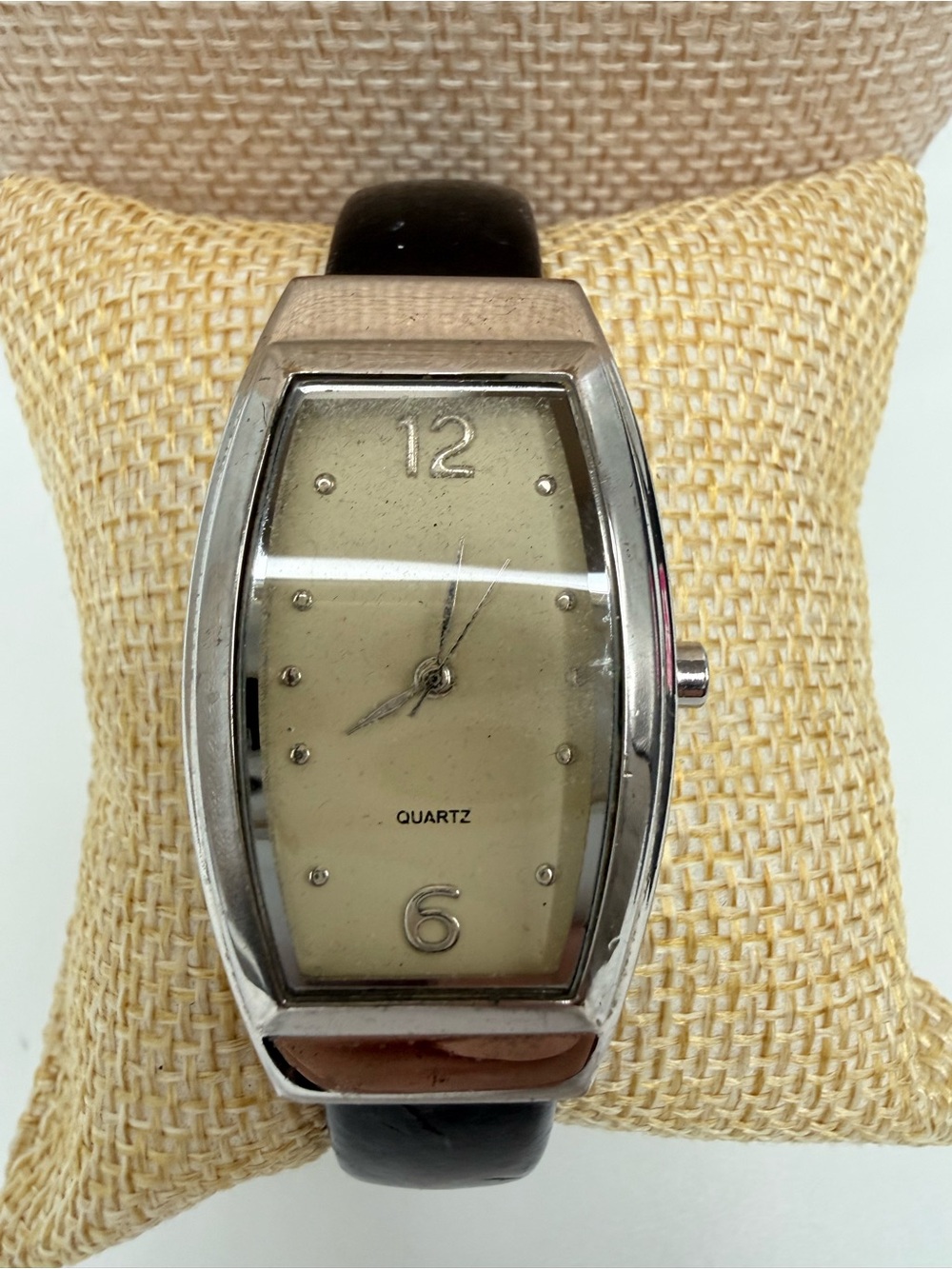 J. Jill leather bracelet tank rectangle watch